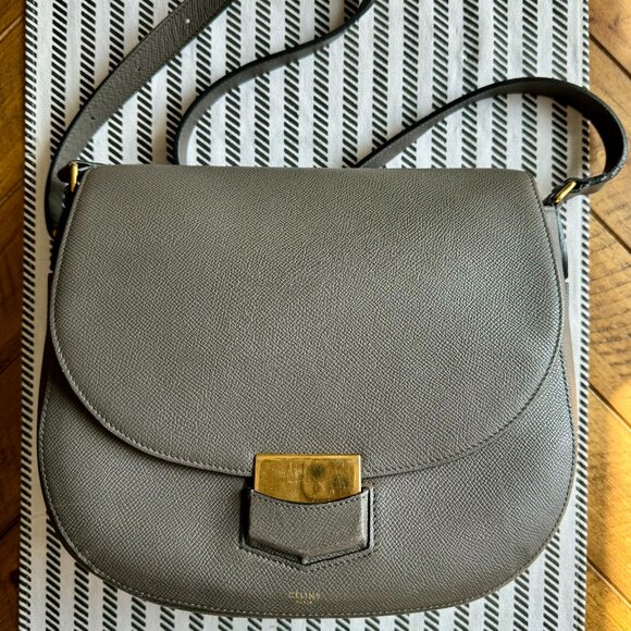 Celine Medium Trotteur Bag in Grey - Picture 1 of 10